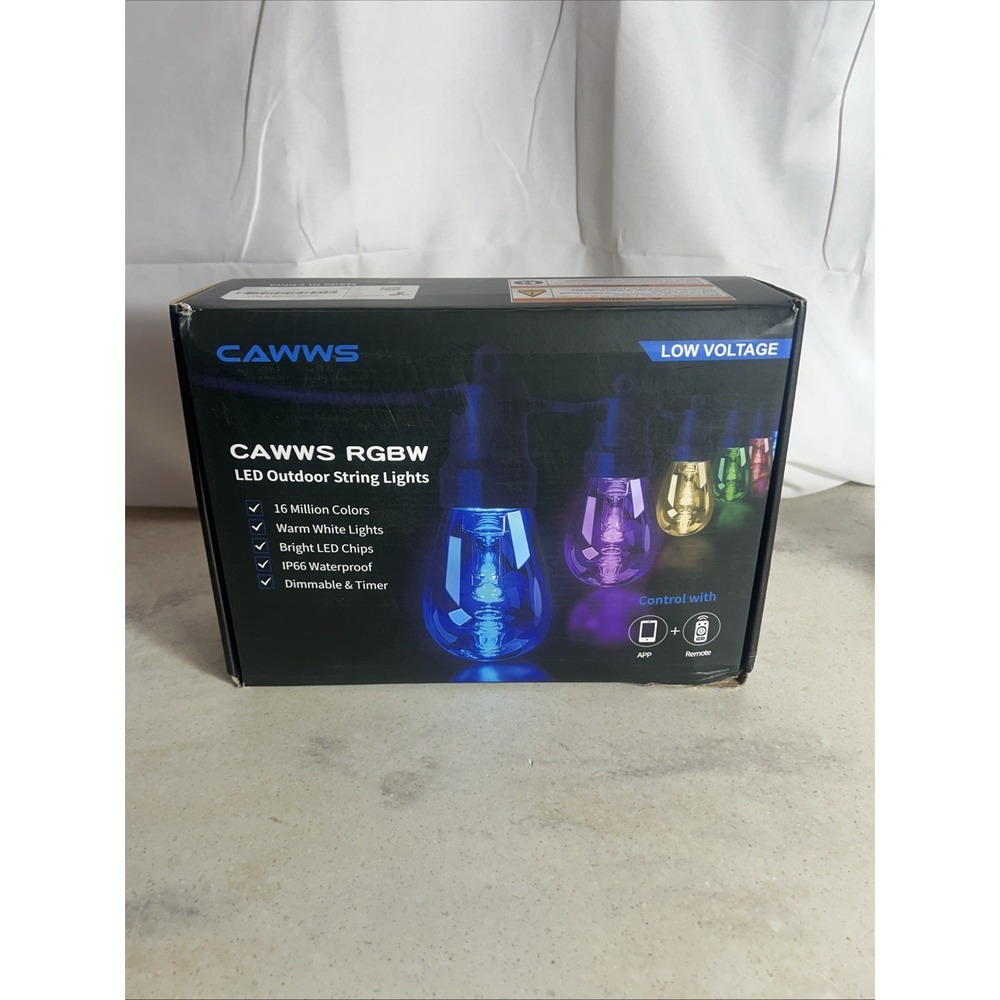 Cawws Rgbw Outdoor String Lights 50FT